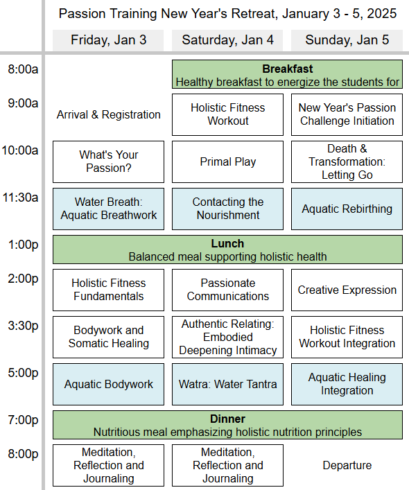 Retreat Agenda